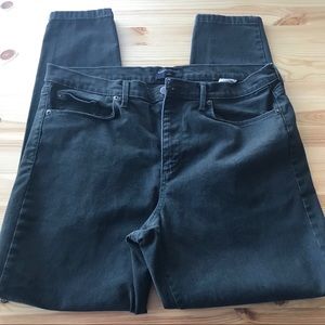 Deep dark green Banana Republic jeans.